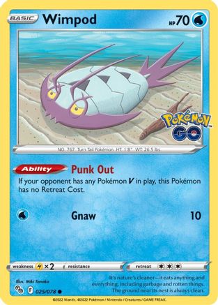 Wimpod (25) [Pokemon GO] Reverse Holofoil - Deck Out Gaming