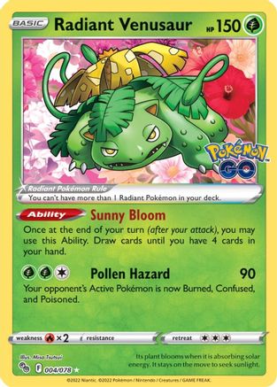 Radiant Venusaur (4) [Pokemon GO] Holofoil - Deck Out Gaming