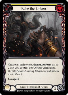 Rake the Embers (Yellow) (UPR034) [Uprising] Rainbow Foil - Deck Out Gaming
