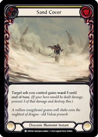 Sand Cover (Yellow) (UPR040) [Uprising] - Deck Out Gaming