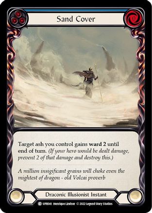 Sand Cover (Blue) (UPR041) [Uprising] - Deck Out Gaming