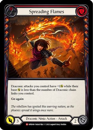 Spreading Flames (UPR049) [Uprising] Rainbow Foil - Deck Out Gaming