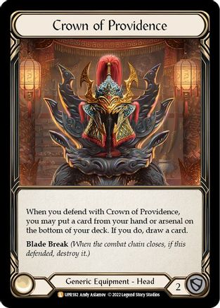 Crown of Providence (UPR182) [Uprising] Cold Foil - Deck Out Gaming