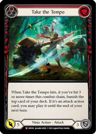 Take the Tempo (UPR161) [Uprising] Rainbow Foil - Deck Out Gaming