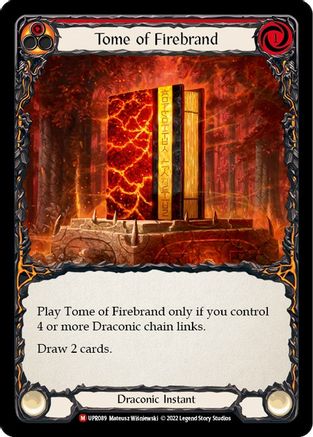 Tome of Firebrand (UPR089) [Uprising] Rainbow Foil - Deck Out Gaming