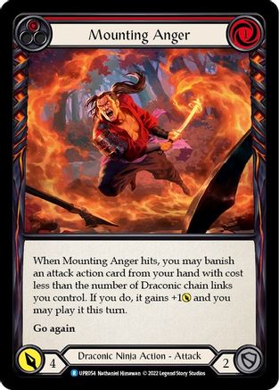 Mounting Anger (Red) (UPR054) [Uprising] Rainbow Foil - Deck Out Gaming