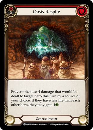 Oasis Respite (Red) (UPR221) [Uprising] Rainbow Foil - Deck Out Gaming