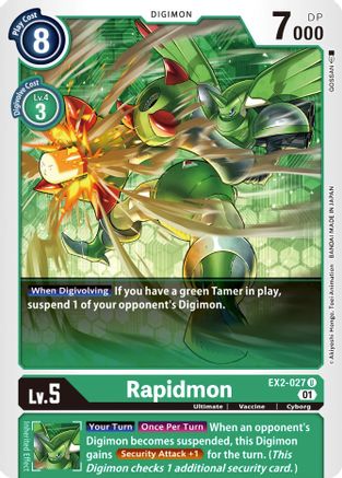 Rapidmon (EX2-027) [Digital Hazard] - Deck Out Gaming