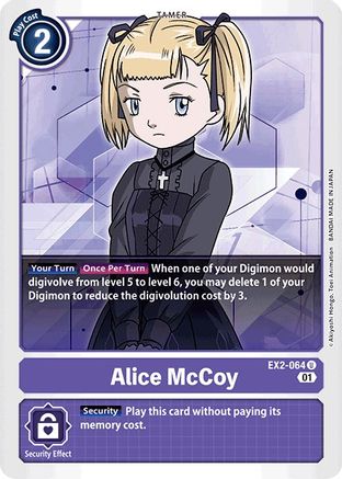 Alice McCoy (EX2-064) [Digital Hazard] - Deck Out Gaming