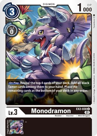 Monodramon (EX2-030) [Digital Hazard] - Deck Out Gaming