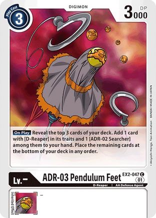 ADR-03 Pendulum Feet (EX2-047) [Digital Hazard] - Deck Out Gaming