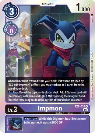 Impmon (EX2-039) [Digital Hazard] Foil - Deck Out Gaming