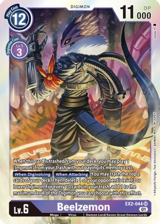 Beelzemon (EX2-044) [Digital Hazard] Foil - Deck Out Gaming