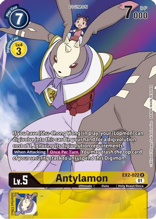 Antylamon (Alternate Art) (EX2-022) [Digital Hazard] Foil - Deck Out Gaming