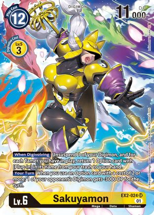 Sakuyamon (Alternate Art) (EX2-024) [Digital Hazard] Foil - Deck Out Gaming