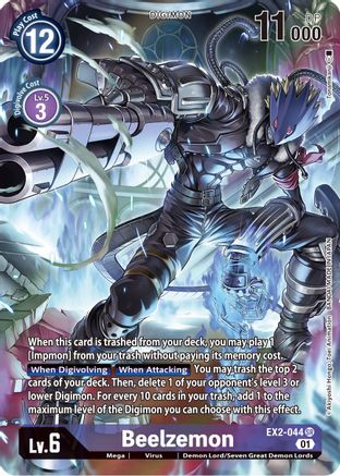 Beelzemon (Alternate Art) (EX2-044) [Digital Hazard] Foil - Deck Out Gaming