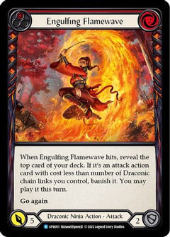 Engulfing Flamewave (Red) (UPR051) [Uprising] Rainbow Foil - Deck Out Gaming