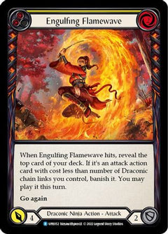 Engulfing Flamewave (Yellow) (UPR052) [Uprising] Rainbow Foil - Deck Out Gaming
