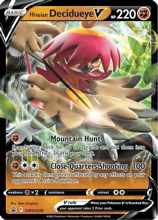Hisuian Decidueye V - SWSH238 (SWSH238) [SWSH: Sword & Shield Promo Cards] Holofoil - Deck Out Gaming