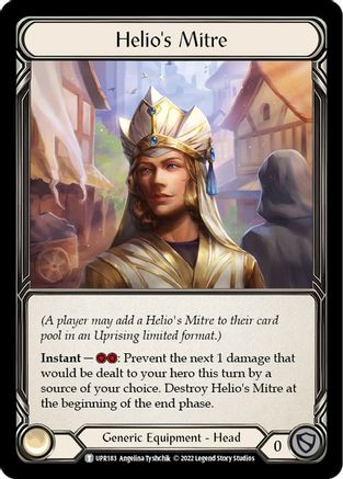 Helio's Mitre (UPR183) [Uprising] Cold Foil - Deck Out Gaming