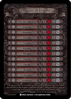 Dragons of Legend Invocation Placeholder Card (UPR225) [Uprising] - Deck Out Gaming