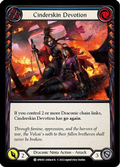 Cinderskin Devotion (Blue) (UPR065) [Uprising] - Deck Out Gaming