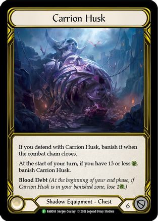 Carrion Husk (Golden) - FAB018 (FAB018) [Flesh and Blood: Promo Cards] Cold Foil - Deck Out Gaming
