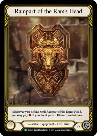 Rampart of the Ram's Head (Golden) - FAB049 (FAB049) [Flesh and Blood: Promo Cards] Cold Foil