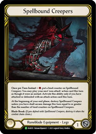 Spellbound Creepers (Golden)  - FAB051 (FAB051) [Flesh and Blood: Promo Cards] Cold Foil - Deck Out Gaming