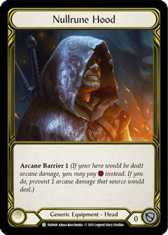Nullrune Hood (Golden) - FAB068 (FAB068) [Flesh and Blood: Promo Cards] Cold Foil - Deck Out Gaming