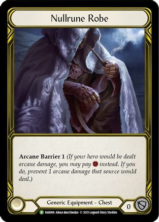 Nullrune Robe (Golden) - FAB069 (FAB069) [Flesh and Blood: Promo Cards] Cold Foil - Deck Out Gaming