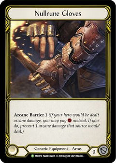 Nullrune Gloves (Golden) - FAB070 (FAB070) [Flesh and Blood: Promo Cards] Cold Foil - Deck Out Gaming