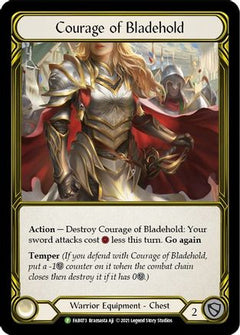 Courage of Bladehold (Golden) - FAB073 (FAB073) [Flesh and Blood: Promo Cards] Cold Foil - Deck Out Gaming