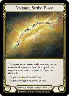 Voltaire, Strike Twice (Golden) - FAB075 (FAB075) [Flesh and Blood: Promo Cards] Cold Foil - Deck Out Gaming