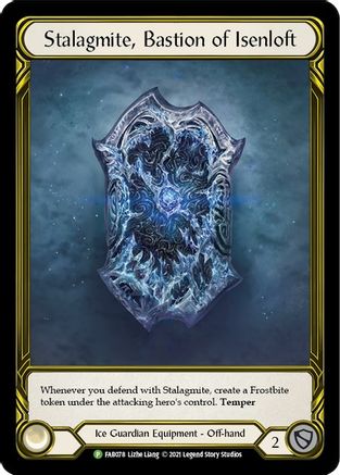 Stalagmite, Bastion of Isenloft (Golden) - FAB078 (FAB078) [Flesh and Blood: Promo Cards] Cold Foil - Deck Out Gaming
