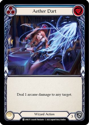Aether Dart (Blue) (UPR175) [Uprising] Rainbow Foil - Deck Out Gaming