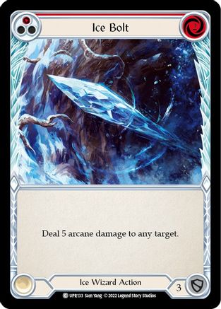 Ice Bolt (Red) (UPR133) [Uprising] Rainbow Foil - Deck Out Gaming