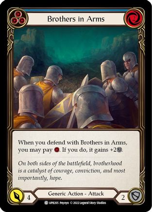 Brothers in Arms (Blue) (UPR205) [Uprising] - Deck Out Gaming