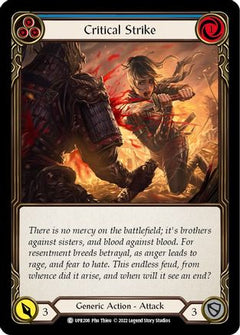 Critical Strike (Blue) (UPR208) [Uprising] Rainbow Foil - Deck Out Gaming