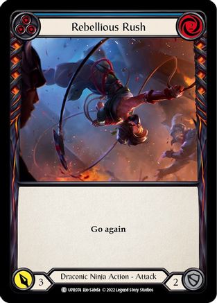 Rebellious Rush (Blue) (UPR074) [Uprising] - Deck Out Gaming