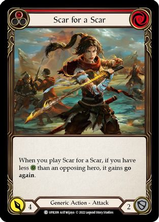 Scar for a Scar (Red) (UPR209) [Uprising] - Deck Out Gaming