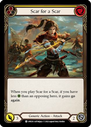 Scar for a Scar (Yellow) (UPR210) [Uprising] - Deck Out Gaming