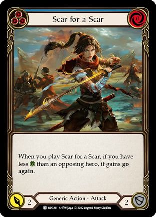 Scar for a Scar (Blue) (UPR211) [Uprising] - Deck Out Gaming