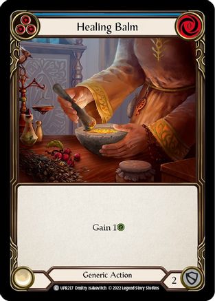 Healing Balm (Blue) (UPR217) [Uprising] Rainbow Foil - Deck Out Gaming