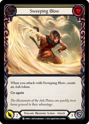 Sweeping Blow (Yellow) (UPR031) [Uprising] Rainbow Foil - Deck Out Gaming