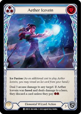 Aether Icevein (Blue) (UPR115) [Uprising] Rainbow Foil - Deck Out Gaming