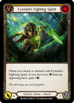 Fyendal's Fighting Spirit (Yellow) (UPR195) [Uprising] Rainbow Foil - Deck Out Gaming