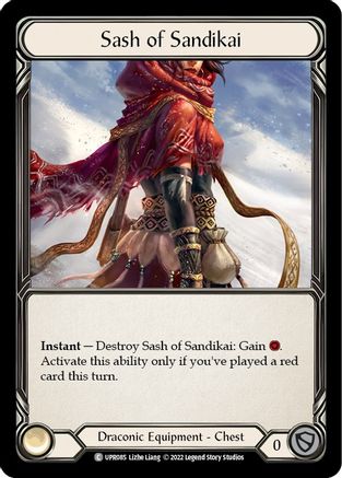 Sash of Sandikai (UPR085) [Uprising] Cold Foil - Deck Out Gaming