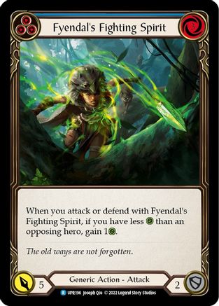 Fyendal's Fighting Spirit (Blue) (UPR196) [Uprising] - Deck Out Gaming
