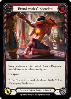 Brand with Cinderclaw (Red) (UPR060) [Uprising] Rainbow Foil - Deck Out Gaming
